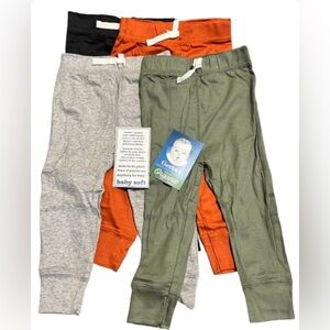Gerber Organic Kids Bottoms - Black, Gray, Orange, Green - 18 Months